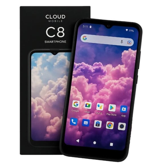 Cloud Mobile Stratus C8 6.517" 3GB 32GB DUAL SIM - BLACK - FOR TRUCONNECT ONLY - Picture 1 of 3